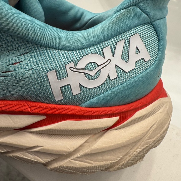 Hoka Clifton 8 Tiffany Green Running Shoes - Picture 5 of 12